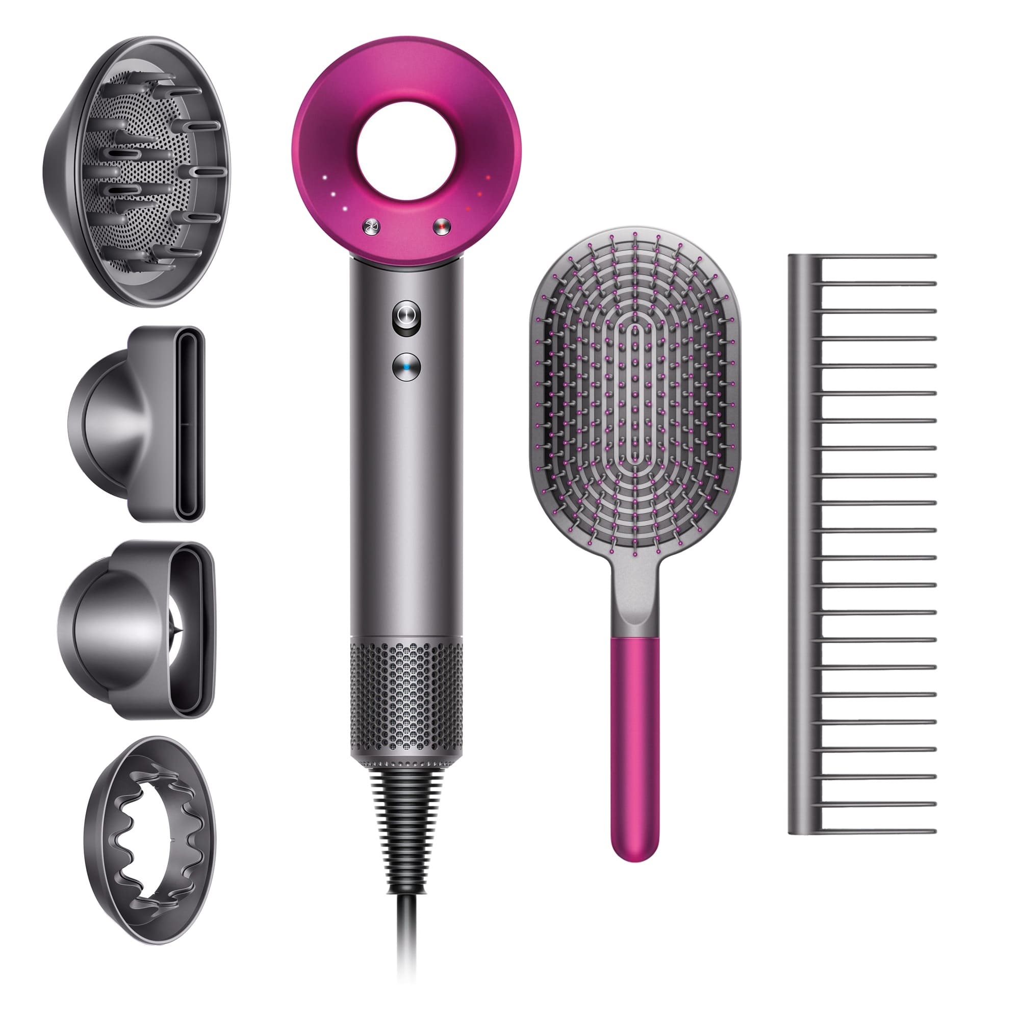 насадки в фене дайсон. насадки в фене дайсон. фен dyson supersonic комплект. фен дайсон 5 насадок. насадки в фене дайсон.