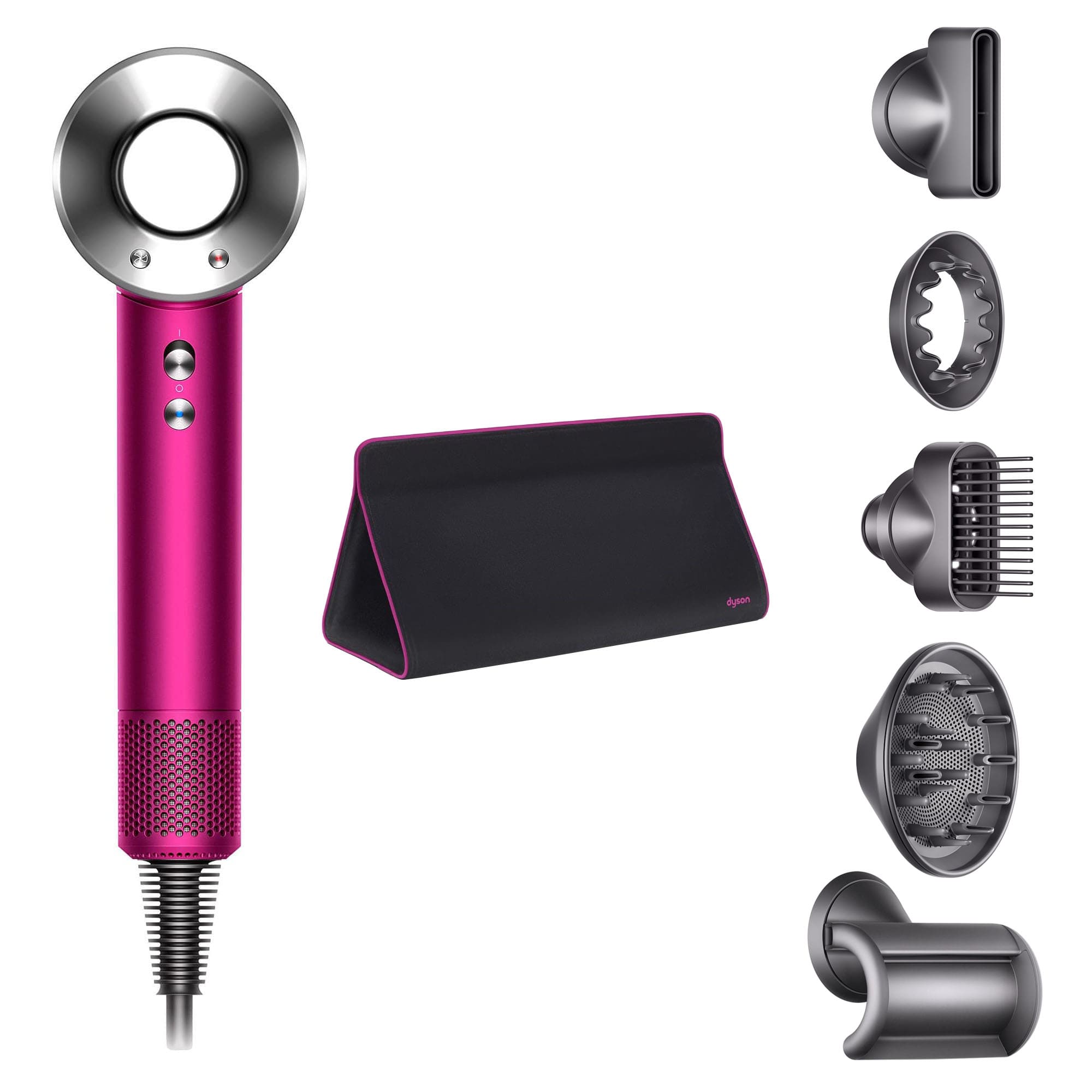 Фен Dyson Supersonic hd07. Фен Dyson Supersonic hd07 комплектация. Фен Dyson Supersonic hd07 (яркий никель/медный). Dyson Supersonic hd07 Fuchsia.