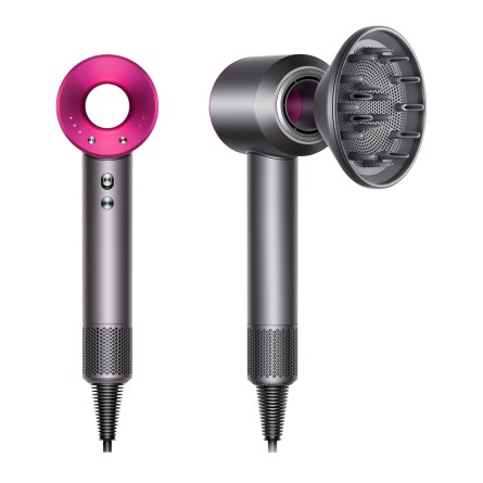 Фен Dyson Supersonic HD03 (фуксия) с 4-мя насадками и расческами