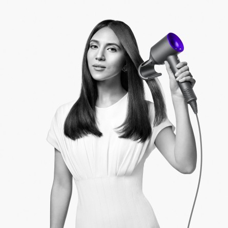 Фен Dyson Supersonic HD07 (синий/медный) с расческами, 5-ю насадками в боксе